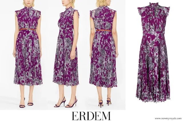 The Duchess of-Edinburgh wore ERDEM Roisin voile midi dress