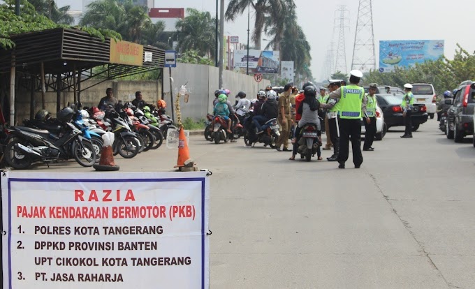 Razia Samsat Cikokol Jaring Ratusan Kendaraan