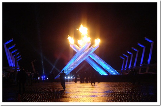 lit torch