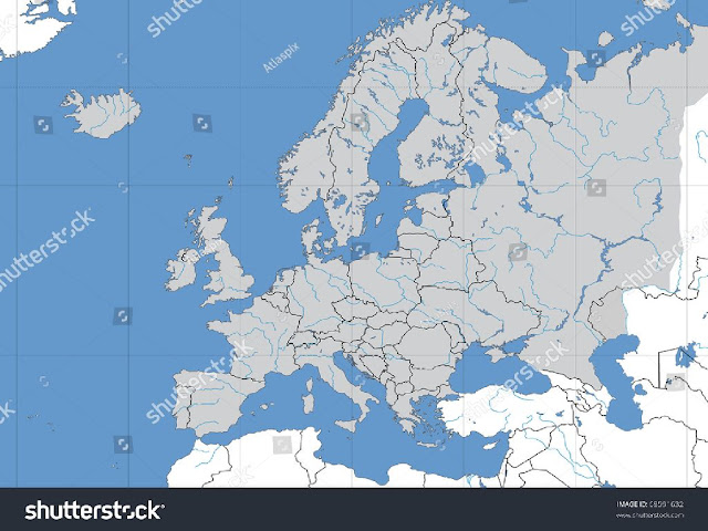 Europe Latitude And Longitude Map 
