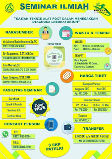 Seminar Ilmiah PATELKI DPC Sukabumi  Kajian Teknis Alat POCT dalam Menegakkan Diagnosa Laboratorium