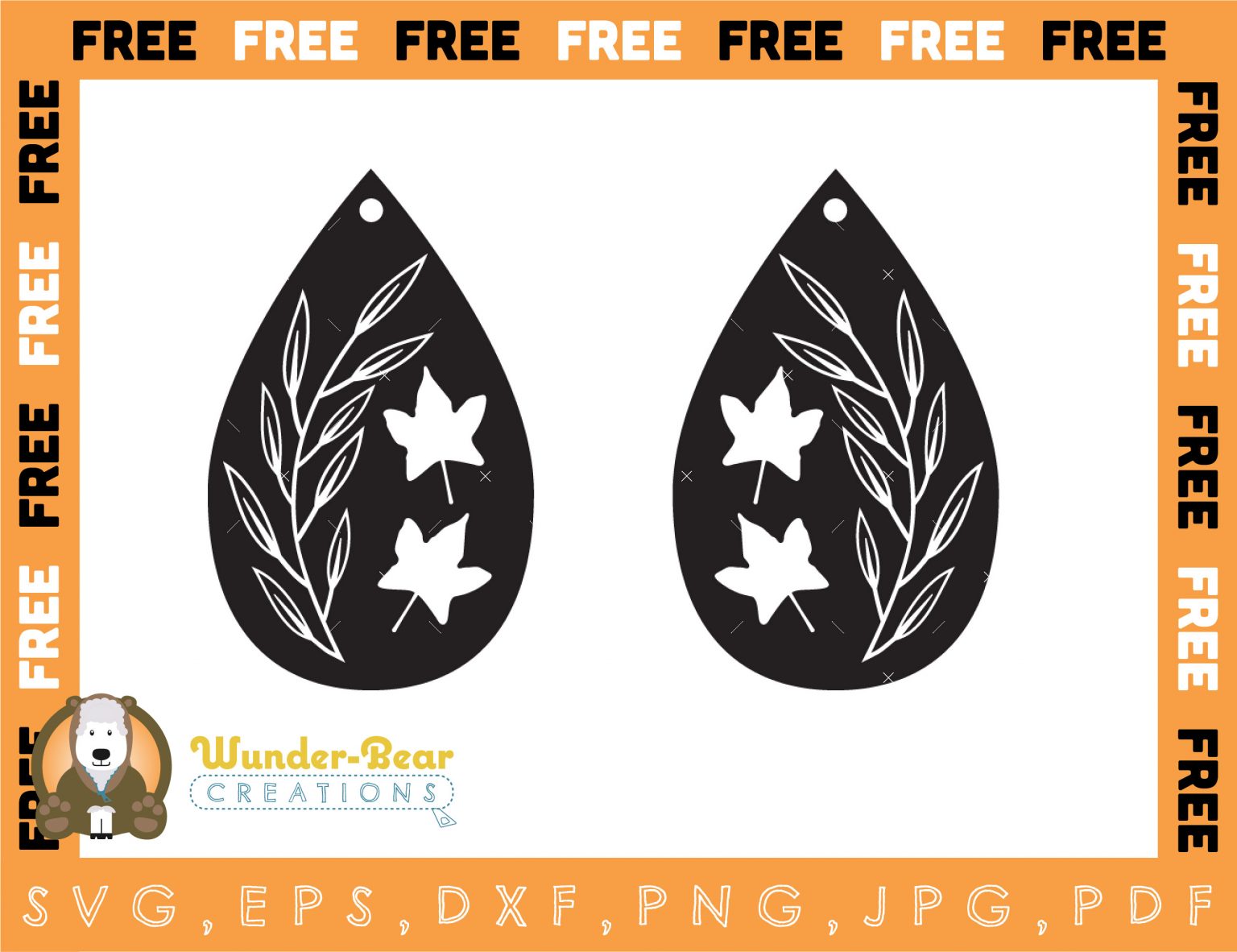 Download Free Svgs For Faux Leather Earrings