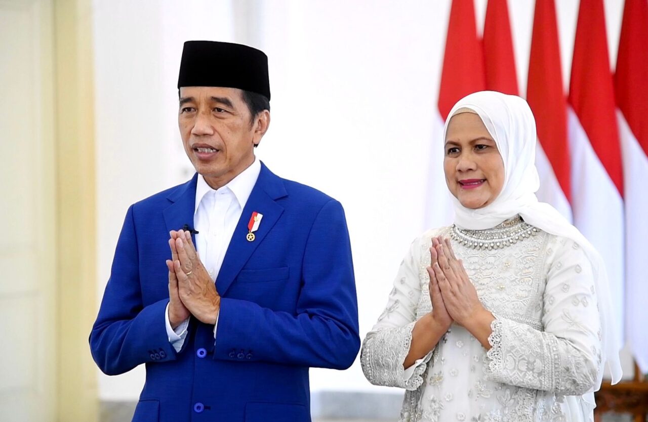 Presiden Jokowi dan Ibu Negara Iriana Sampaikan Ucapan Selamat Idulfitri 1443 Hijriah
