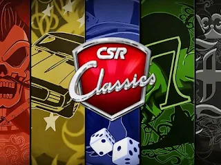 Screenshots of the CSR Classics for Android tablet, phone.