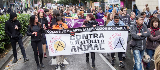 Antitaurina Zaragoza 2018 anti bullfight fiestas del Pilar 20178