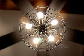 Ceiling Fan Updated with Paint & Lights, Bliss-Ranch.com