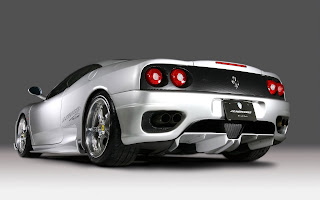 Exotic fast white Ferrari car wallpaper