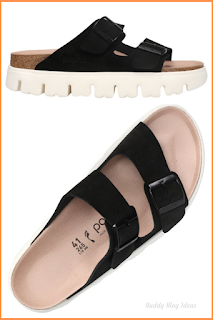 Women’s Arizona Suede Leather Platform Sandals by Birkenstock - Buddy Blog Ideas