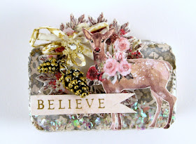 Stamperia Oriental Garden Prima Christmas in the Country Idea-Ology Pine Cones For The Funkie Junkie Boutique