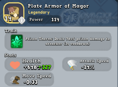 World of Legends Plate Armor of Magor