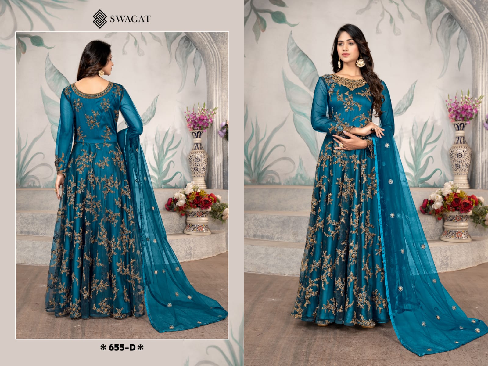 655 A To D Swagat Anarkali Salwar Suits