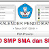 Kalender pendidikan untuk SD, SMP, SMA dan SLB Sesuai Provinsi Masing Masing