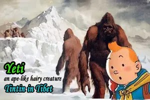 Yeti in Tintin in Tibet