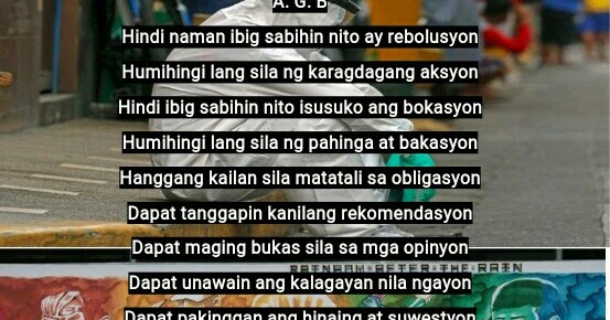  Tula  ng  Pilya Kaunting Pahinga