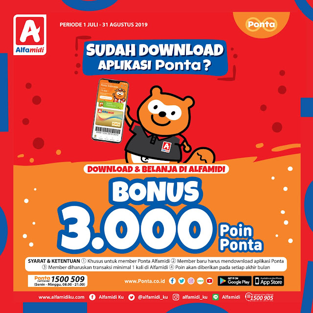 #Alfamidi - #Promo Belanja & Dapat POIN , Hadiah & Harga Special Pakai PONTA Alfamidi