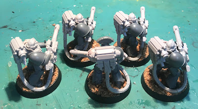 Dark Angels Legion Heavy Support Squad with Lascannons in MkIV armor WIP