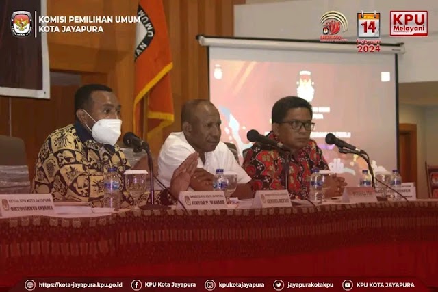 KPU Kota Jayapura Gelar Sosialisaai PKPU No. 4 Tentang Pendaftaran Verifikasi  dan Penetapan Partai Politik 