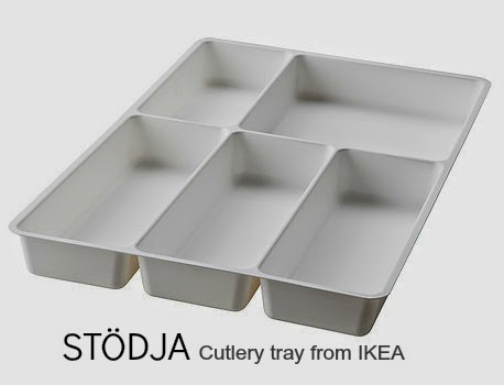 STÖDJA cutlery tray from Ikea makes the perfect home for stationery