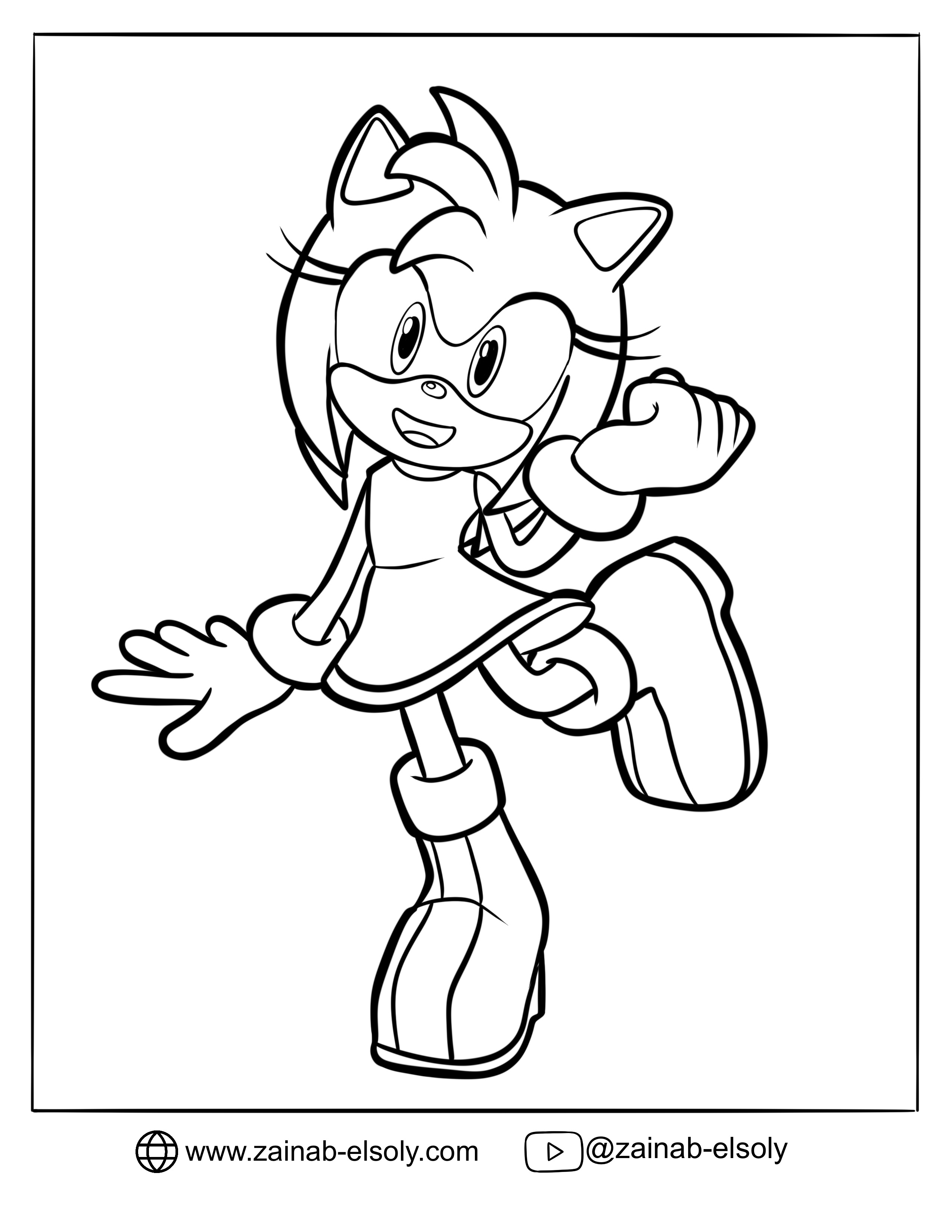 Sonic The Hedgehog free Coloring Pages