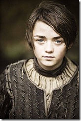 Maisie Williams as Arya Stark in Game of Thrones