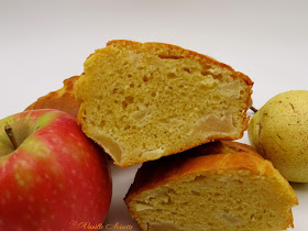 CAKE ALLÉGÉ POMMES/POIRE de THIBAULT GEOFFRAY