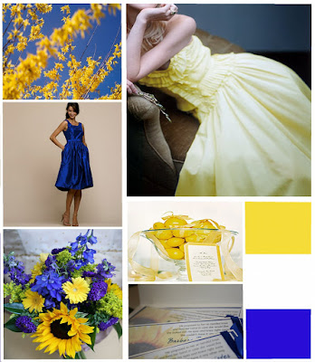 Credits Photo top left yellow dress blue dress bouquet 