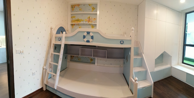 Hình ảnh căn hộ mẫu - Giường ngủ cho bé tại căn hộ DLC COmplex