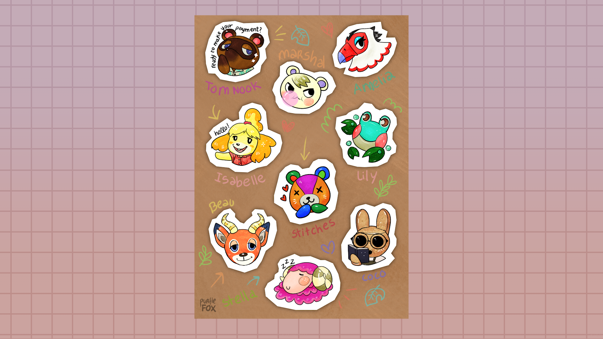 animal crossing new horizons stickers