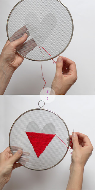 valentine's day wall decor, crafty ideas, embroidery