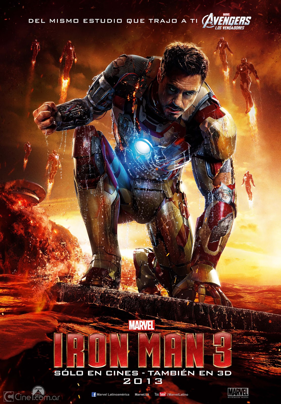 CINE 1: Segunda versión del póster latino de IRON MAN 3