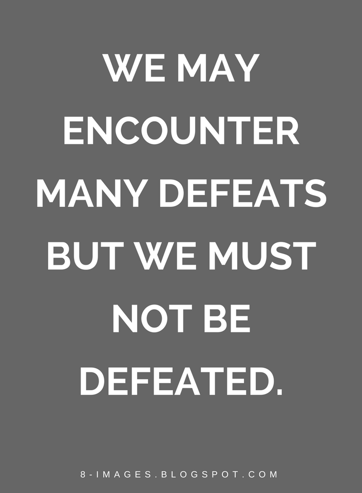Defeat Quotes, 