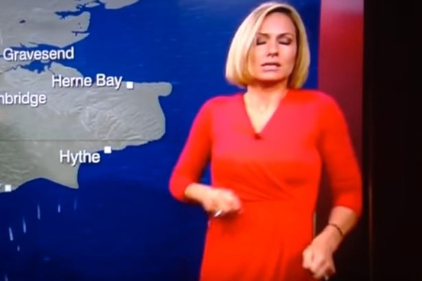 “I’m so sorry, I’m going to faint”- See The Dramatic Moment BBC Weather Girl Rachel Mackley Faints Live On Air