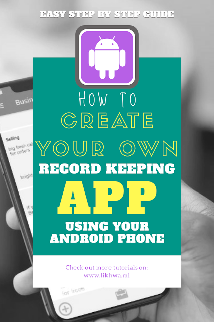 Create your own record keeping app pinterest pin