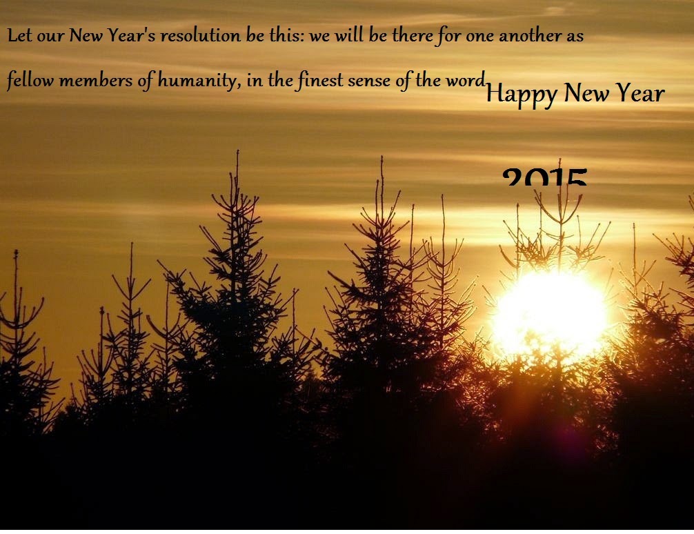 Inspirational Quotes : Happy New year 2015,Humanity Quote,word Quote