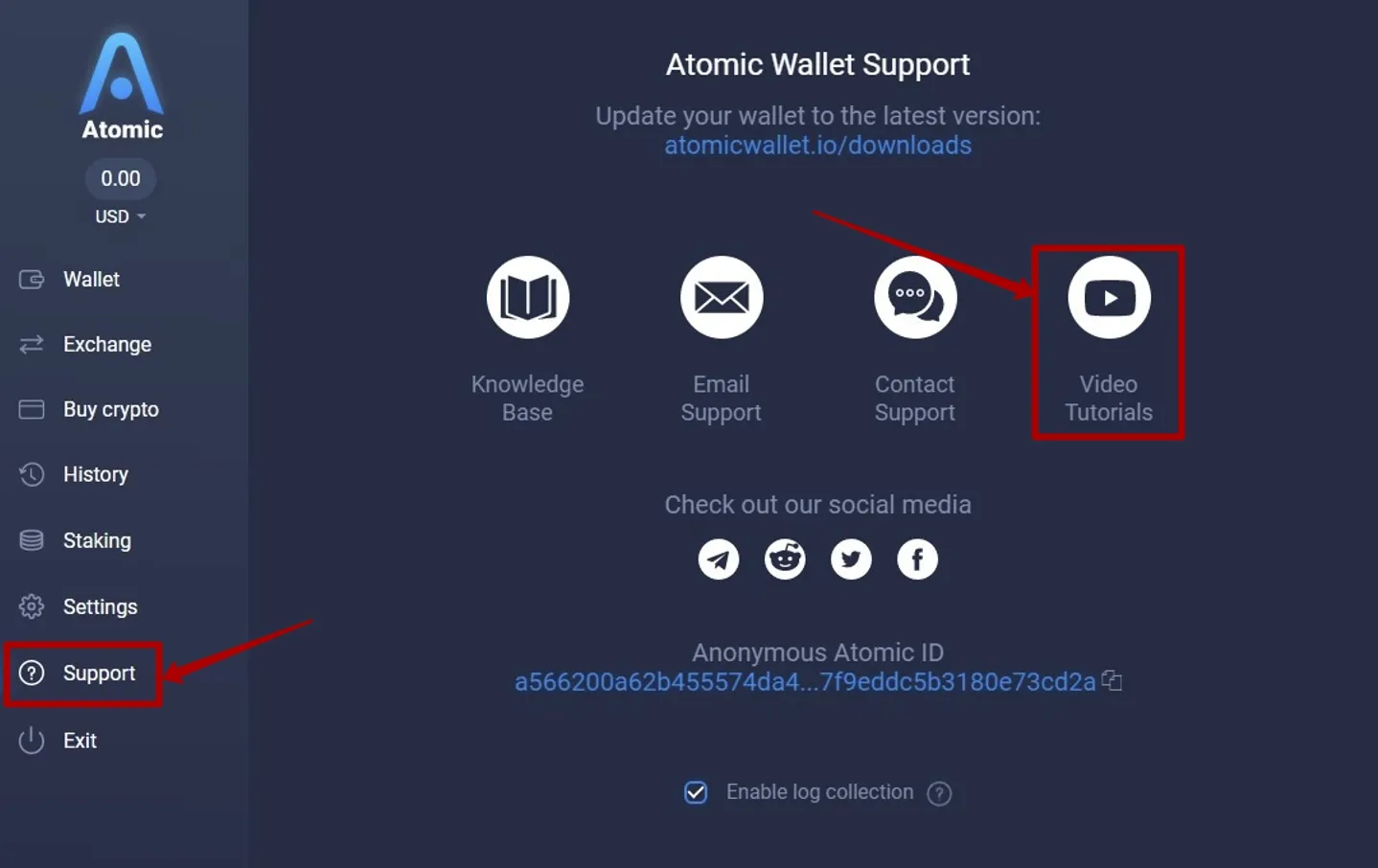 atomic wallet как вывести деньги