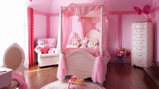 habitación rosa estilo princesa