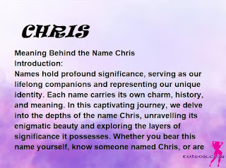 meaning of the name "CHRIS"