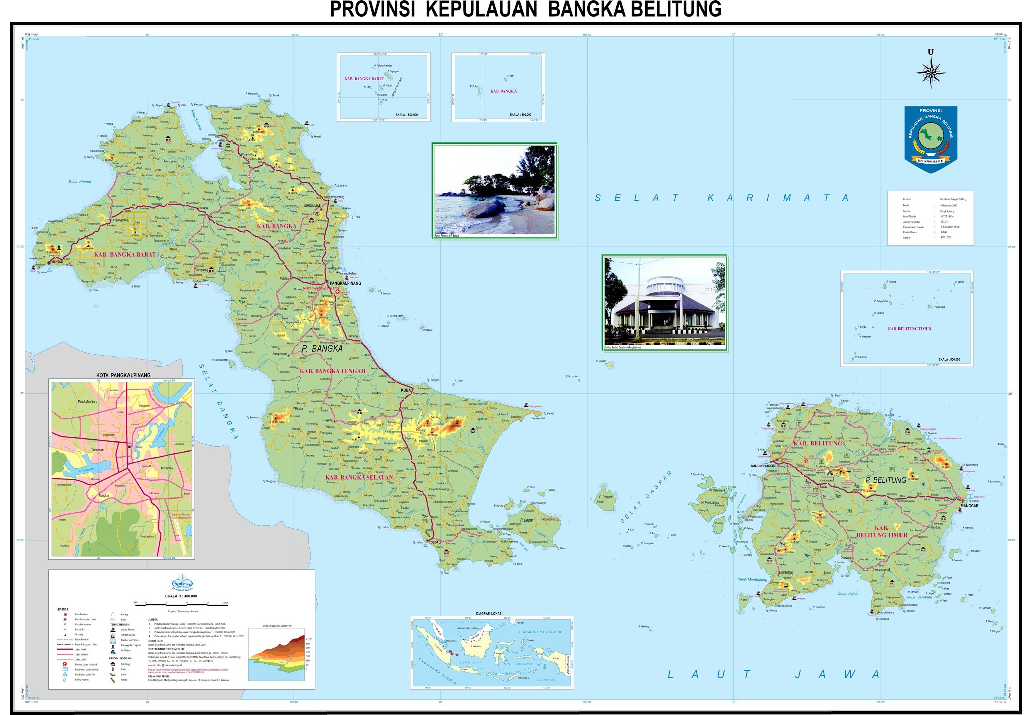  Peta  Provinsi Kepulauan Bangka Belitung  HD