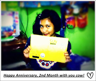 Keajaiban Kecil Rimbi: happy anniversary 2nd month cow