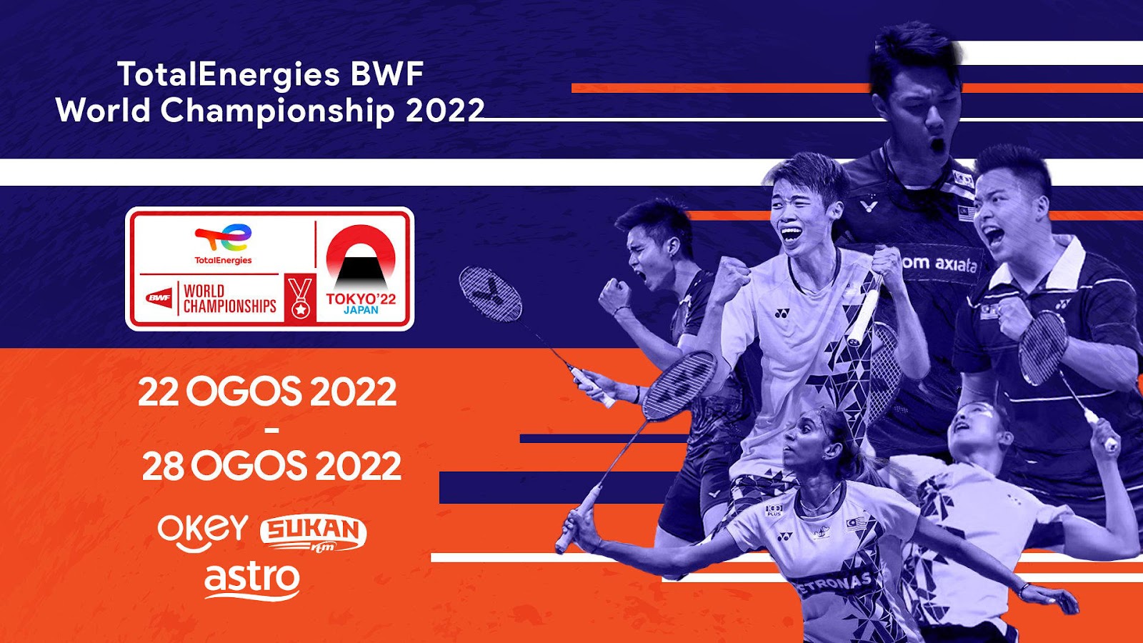 Jadual and Keputusan Kejohanan Badminton Dunia BWF 2022