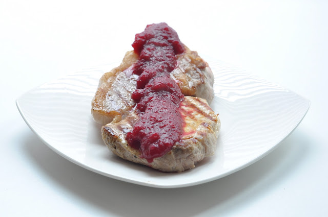 Pork Loin with Apple & Beetroot Pepper Sauce ~ Simple Food