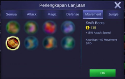 sepatu kimmy mobile legends