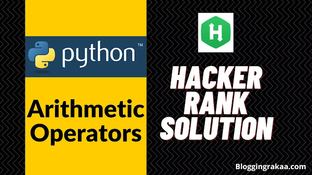 arithmetic operators in python