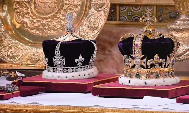 Princess Charlotte tira, Princess of Wales tiara, Princess Charlene, Queen Mary tiara, The St Edward's Crown