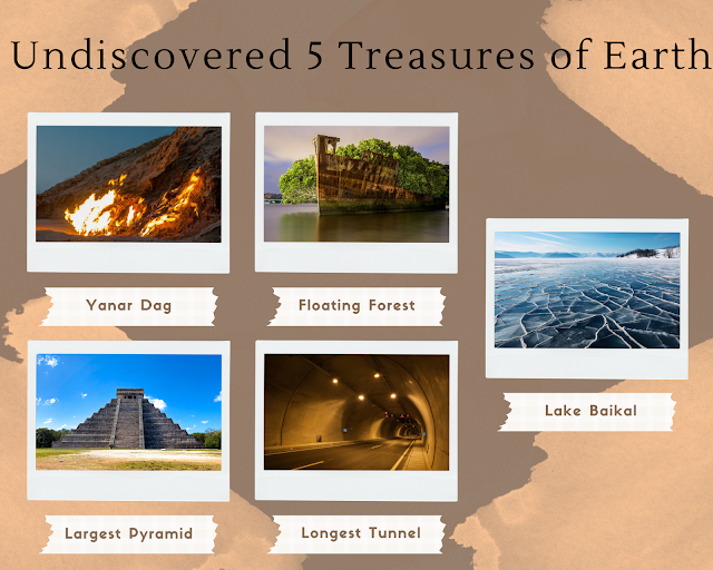 Undiscovered 5 Treasures of Earth: Amazing Things of Human Creation and Natural Spectacles