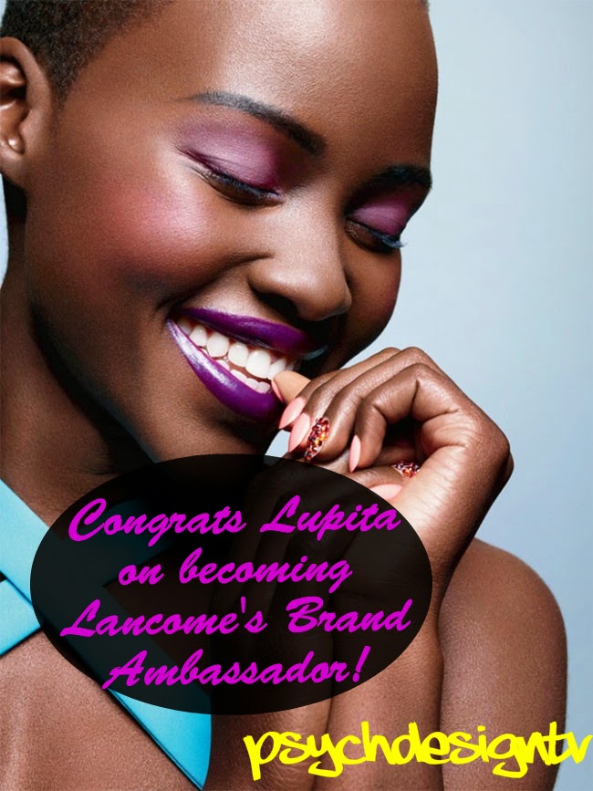 Lupita Nyong'o is EVERYWHERE! She is Now the Face of Lancome and a Model for Miu Miu's Spring/Summer Campaign! Congrats Lupita!!!