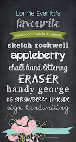 10 chalkboard fonts from Lorrie Everitt Studio | lorrieeverittstudio.blogspot.ca