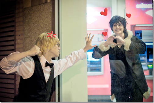 durarara!! cosplay - heiwajima shizuo and orihara izaya by kosikiryu and lindzar