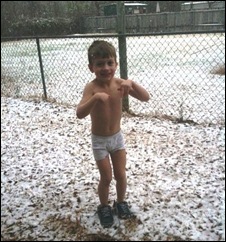 Alex in the snow