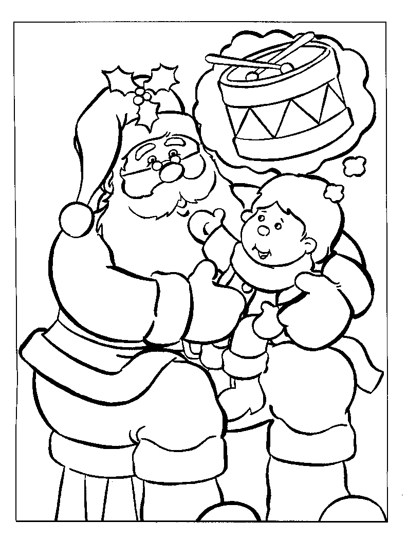 santa claus coloring pages